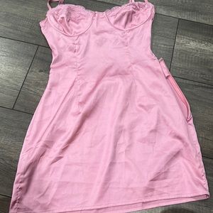 pink/purple mini dress from beginning boutique